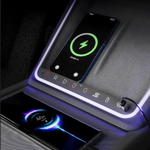 Wireless Charging Smart Button with Ambient Light for Tesla Model 3 Highland