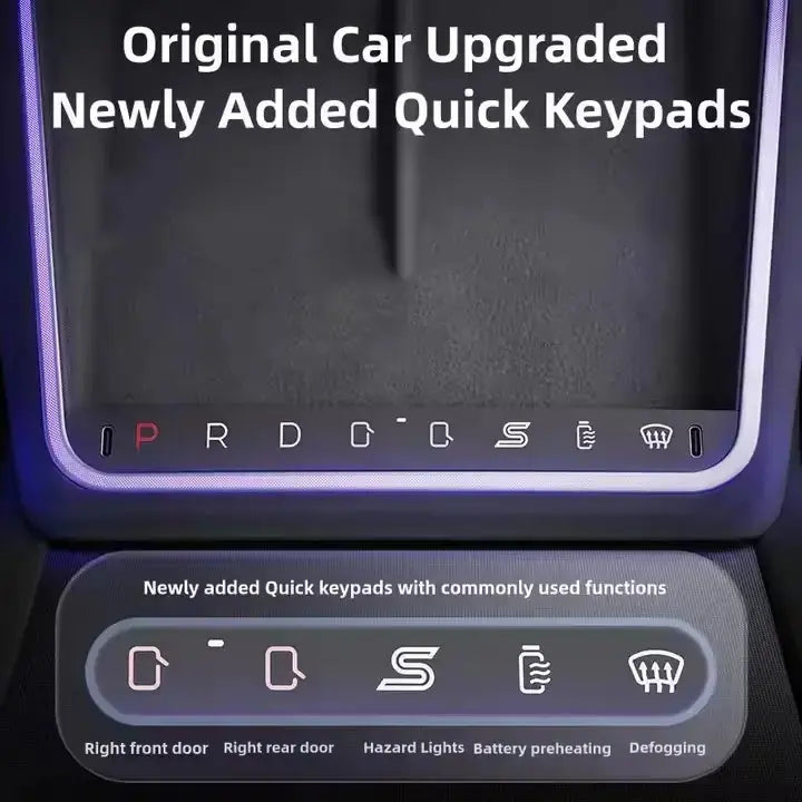 Wireless Charging Smart Button with Ambient Light for Tesla Model 3 Highland  harrybyd