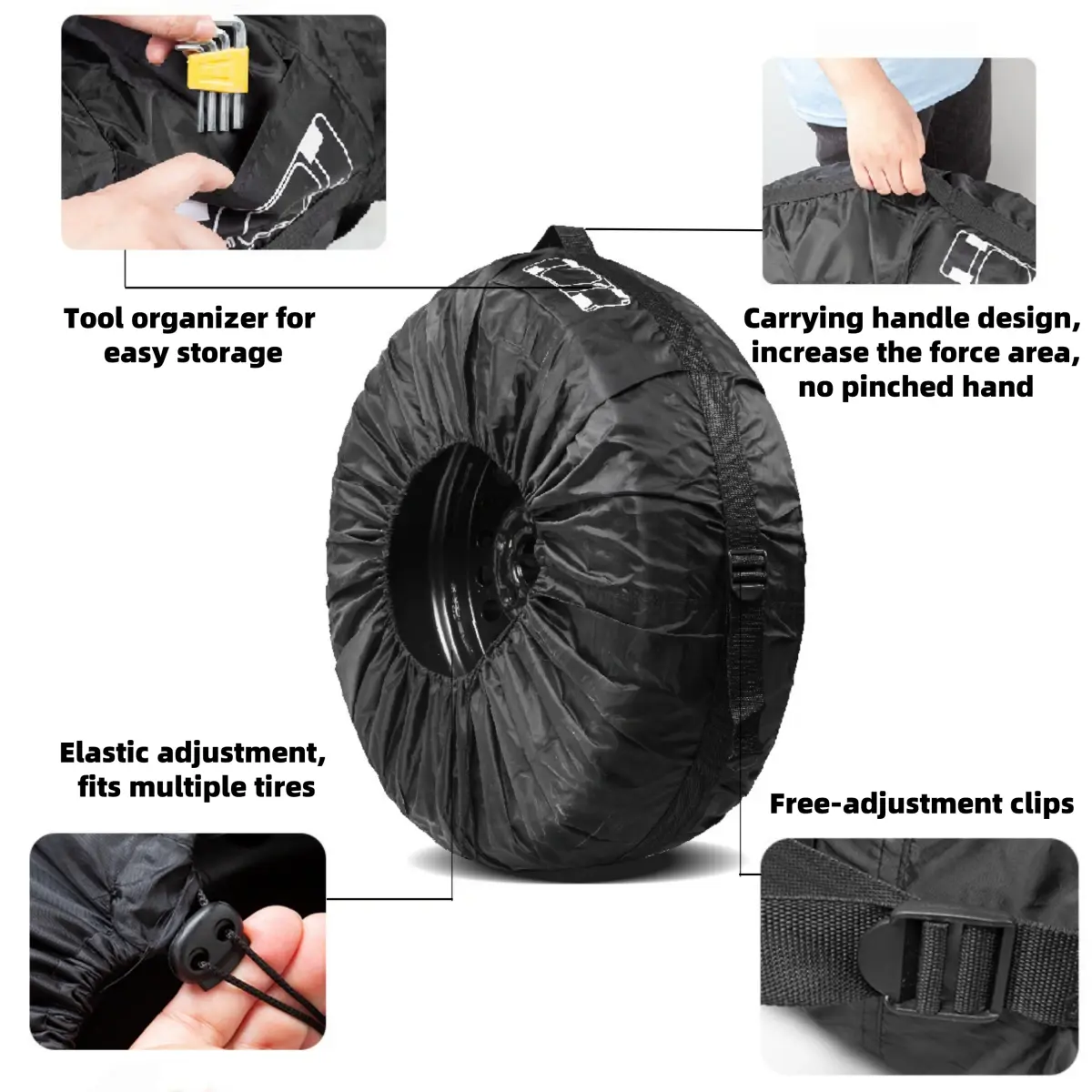Car Wheel Hubcap Storage Bag (4pcs)  harrybyd